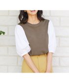 【エニー/ANY】の【洗濯機可】ボリュームショルダーコンビニット モカ×オフ|ID: prp329100004782676 ipo3291000000034706547