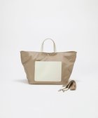 【トプカピ/TOPKAPI】の【Breath TOPKAPI sis】【WEB限定】ナイロン レザーポケット トートバッグ ショルダー付き A4 / 軽量 / CALM カーム ベージュ|ID: prp329100004782688 ipo3291000000034706587