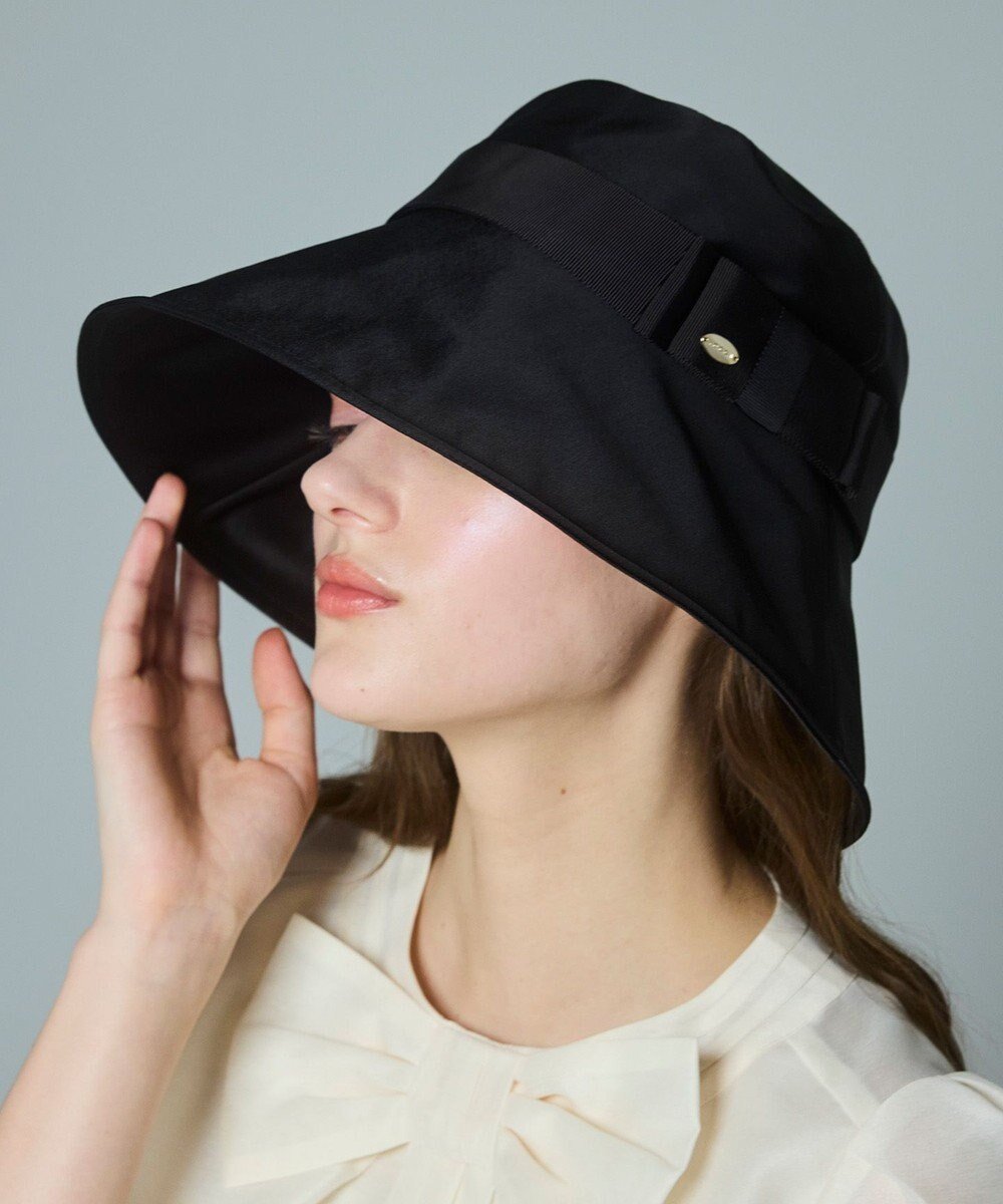 【トッカ/TOCCA】のRIBBON STAIN HAT バケットハット インテリア・キッズ・メンズ・レディースファッション・服の通販 founy(ファニー) 　ファッション　Fashion　レディースファッション　Fashion for Women　キャップ&ハット　Hats & Caps　吸水　Absorbent, Quick-Dry　抗菌　Antibacterial, Bacteria-Resistant　サテン　Satin, Glossy Fabric　帽子　Hat, Headwear　リボン　Ribbon, Bow　ワイヤー　Wire, Wired Bra　S/S・春夏　SS, Spring/Summer, Warm Season　おすすめ　Recommended / Our Picks　夏　Summer　旅行　Travel　2026年　2026　ブラック系|ID: prp329100004782695 ipo3291000000034836664