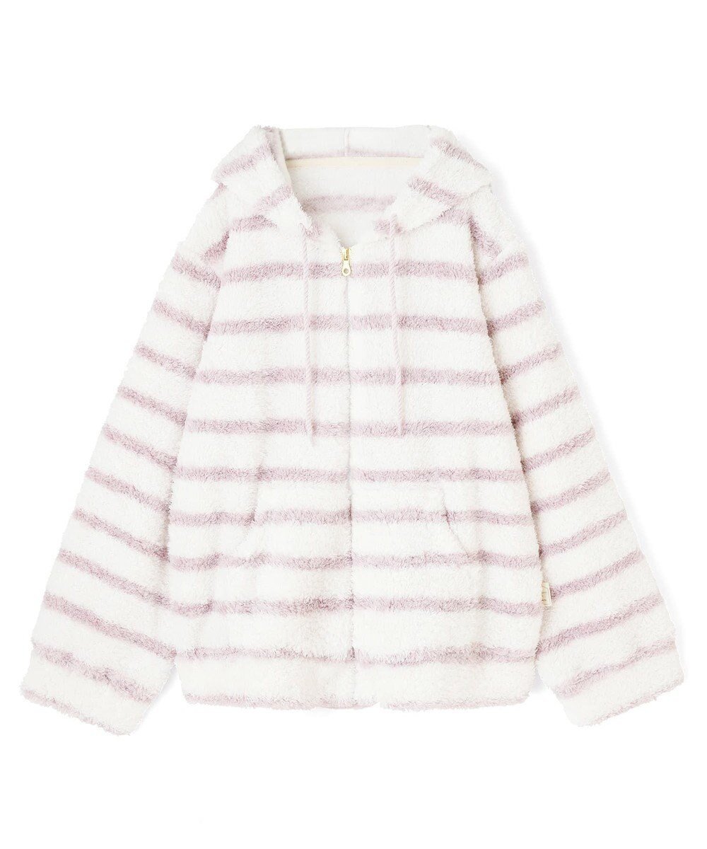 【三愛水着楽園/San-ai Resort】の【SALE】【ルームウェア】【fuwamoko home northerly】ふわもこパーカー 【northerly】 インテリア・キッズ・メンズ・レディースファッション・服の通販 founy(ファニー) ファッション Fashion レディースファッション Fashion for Women トップス・カットソー Cut & Sew Tops レディースパーカー・カジュアルフーディー Casual Hoodies & Sweatshirts パジャマ Pajamas, Sleepwear パーカー Hoodie, Parka ボーダー Border, Stripe ピンク|ID: prp329100004782710 ipo3291000000035590412