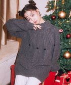 【アースミュージックアンドエコロジー/earth music&ecology】のDisney/ポイントミッキーケーブルニット チャコールグレー|ID: prp329100004782716 ipo3291000000034706682