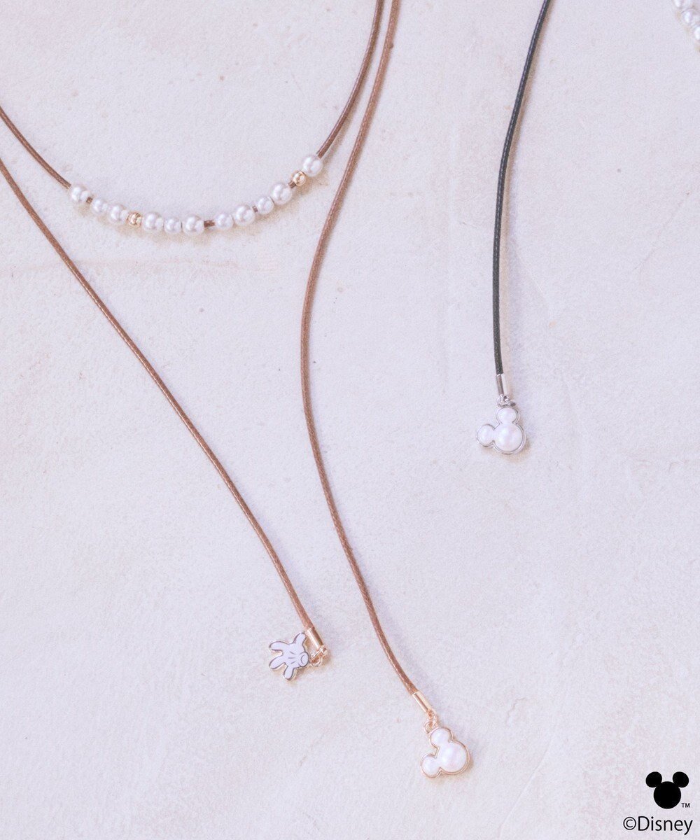 【アースミュージックアンドエコロジー/earth music&ecology】のDisney/ミッキーモチーフチョーカー インテリア・キッズ・メンズ・レディースファッション・服の通販 founy(ファニー) 　ファッション　Fashion　レディースファッション　Fashion for Women　ジュエリー　Jewelry　ネックレス　Necklaces & Pendants　おすすめ　Recommended / Our Picks　アクセサリー　Fashion Accessories　スタイリッシュ　Stylish, Fashionable　ネックレス　Necklace, Pendant Necklace　パール　Pearl, Pearl Accent　モチーフ　Motif, Design Theme　ブラック|ID: prp329100004782720 ipo3291000000034706697