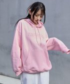 【ウィゴー/WEGO】の【ユニセックス着用ITEM】エンボスステッチロゴプルパーカー ピンク|ID: prp329100004782741 ipo3291000000034706778