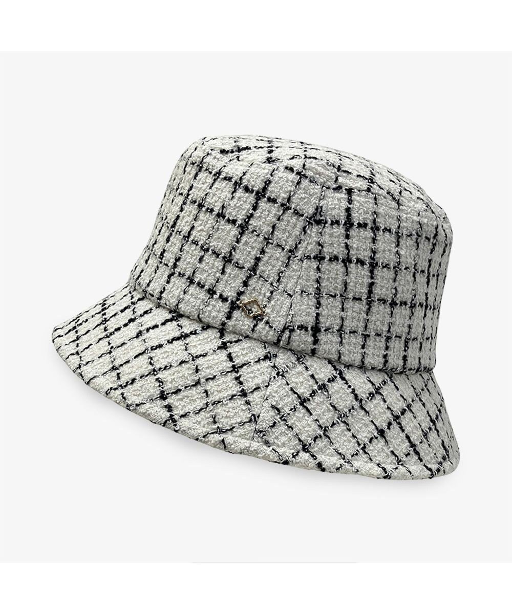 【林八百吉商店/HAYASHIYAOKICHI】のun chapeau ツイードダウンハット インテリア・キッズ・メンズ・レディースファッション・服の通販 founy(ファニー) ファッション Fashion レディースファッション Fashion for Women キャップ&ハット Hats & Caps チャーム Charm, Pendant トレンド Trend, Trending Now ワンポイント One Point, Statement Accent 帽子 Hat, Headwear ホワイト|ID: prp329100004782747 ipo3291000000035514662