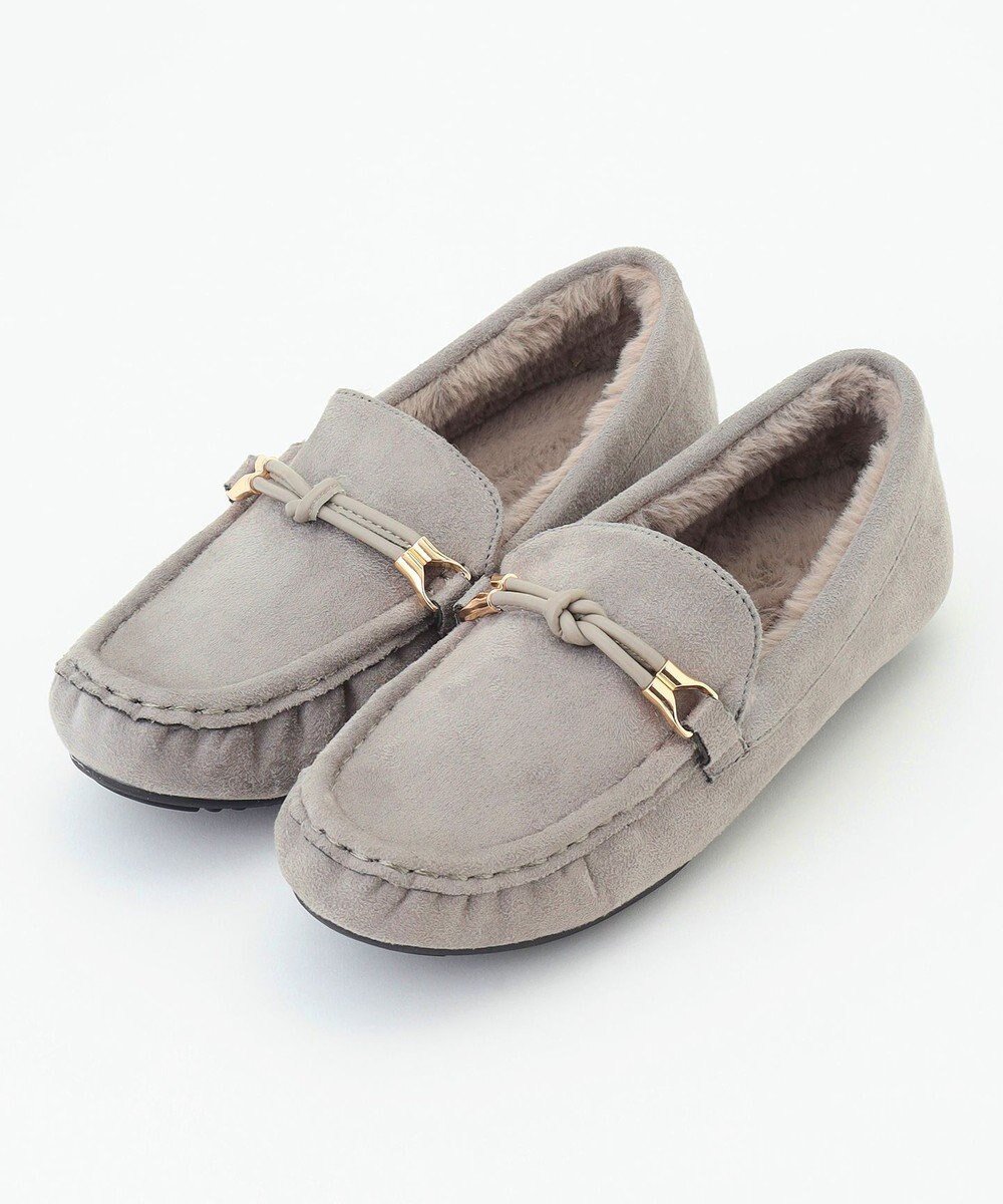 【エニー/ANY】のモカシンシューズ インテリア・キッズ・メンズ・レディースファッション・服の通販 founy(ファニー) ファッション Fashion レディースファッション Fashion for Women おすすめ Recommended / Our Picks ギフト プレゼント Gift / Present シューズ Shoes, Footwear フェミニン Feminine, Girly リボン Ribbon, Bow 人気 Popular, Best Seller 再入荷 Restock / Back in Stock 冬 Winter / This Winter A/W・秋冬 Autumn/Winter グレー|ID: prp329100004782748 ipo3291000000034706847