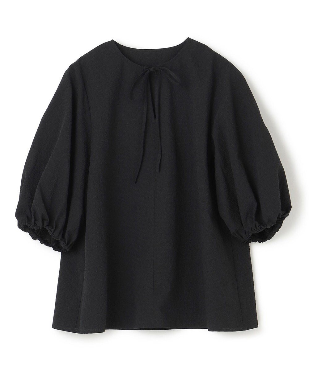 【アンフィーロ 自由区/UNFILO】の【洗える】シアーサッカーボリュームスリーブブラウス インテリア・キッズ・メンズ・レディースファッション・服の通販 founy(ファニー) ファッション Fashion レディースファッション Fashion for Women トップス・カットソー Cut & Sew Tops シャツ・ブラウス・オフィスカジュアル Elegant Blouses & Button-Ups ボリューム袖・フリルスリーブブラウス Voluminous & Ruffle Sleeves / Puffy Sleeve Tops 春 Spring 洗える Machine Washable サッカー Seersucker, Summer Fabric スリーブ Sleeve, Long Sleeve / Short Sleeve ボトム Bottoms, Lower Wear S/S・春夏 SS, Spring/Summer, Warm Season 夏 Summer ブラック|ID: prp329100004782749 ipo3291000000035847563