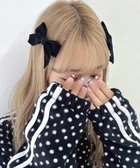 【ウィゴー/WEGO】のLベロアBIGリボンクリップ ブラック|ID: prp329100004782752 ipo3291000000034706881