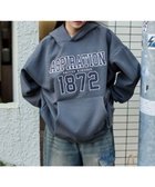 【ウィゴー/WEGO】の裏起毛グラフィックビッグプルパーカー ダークグレー|ID: prp329100004782756 ipo3291000000034706898