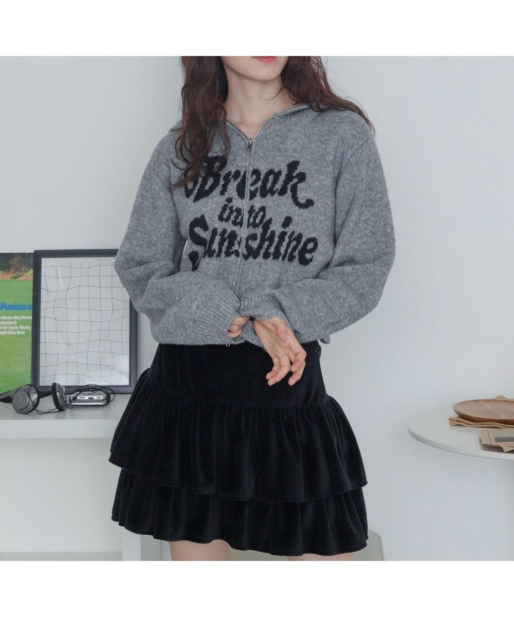 【ウィゴー/WEGO】のフラッフィーグラフィックジャガードニットZIPパーカー インテリア・キッズ・メンズ・レディースファッション・服の通販 founy(ファニー) ファッション Fashion レディースファッション Fashion for Women トップス・カットソー Cut & Sew Tops ニット Knit Tops & Sweaters レディースパーカー・カジュアルフーディー Casual Hoodies & Sweatshirts インナー Innerwear 春 Spring 秋 Autumn カーゴパンツ Cargo Pants, Utility Pants キャップ Cap, Baseball Cap グラフィック Graphic, Graphic Design スニーカー Sneakers, Trainers スマホ Smartphone, Mobile Device セーター Sweater, Knitwear デニム Denim, Jeans Material 長袖 Long Sleeve, Full Sleeve パーカー Hoodie, Parka 冬 Winter / This Winter A/W・秋冬 Autumn/Winter おすすめ Recommended / Our Picks グレー|ID: prp329100004782757 ipo3291000000034706904