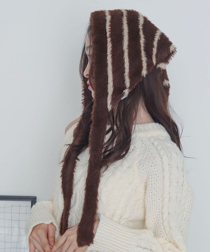 【ウィゴー/WEGO】のボーダーニットバブーシュカ インテリア・キッズ・メンズ・レディースファッション・服の通販 founy(ファニー) https://founy.com/ ファッション Fashion レディースファッション Fashion for Women トップス・カットソー Cut & Sew Tops ニット Knit Tops & Sweaters キャップ&ハット Hats & Caps ガーリー Girly, Feminine Style キャップ Cap, Baseball Cap スマホ Smartphone, Mobile Device トレンド Trend, Trending Now フェミニン Feminine, Girly ボーダー Border, Stripe 帽子 Hat, Headwear A/W・秋冬 Autumn/Winter 防寒 Cold Protection, Winter-Ready |ID: prp329100004782762 ipo3291000000034706931