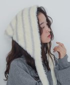 【ウィゴー/WEGO】のボーダーニットバブーシュカ オフホワイト|ID: prp329100004782762 ipo3291000000034706933