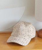 【ティアクラッセ/Tiaclasse】のツイードキャップ アイボリー|ID: prp329100004782767 ipo3291000000034706947