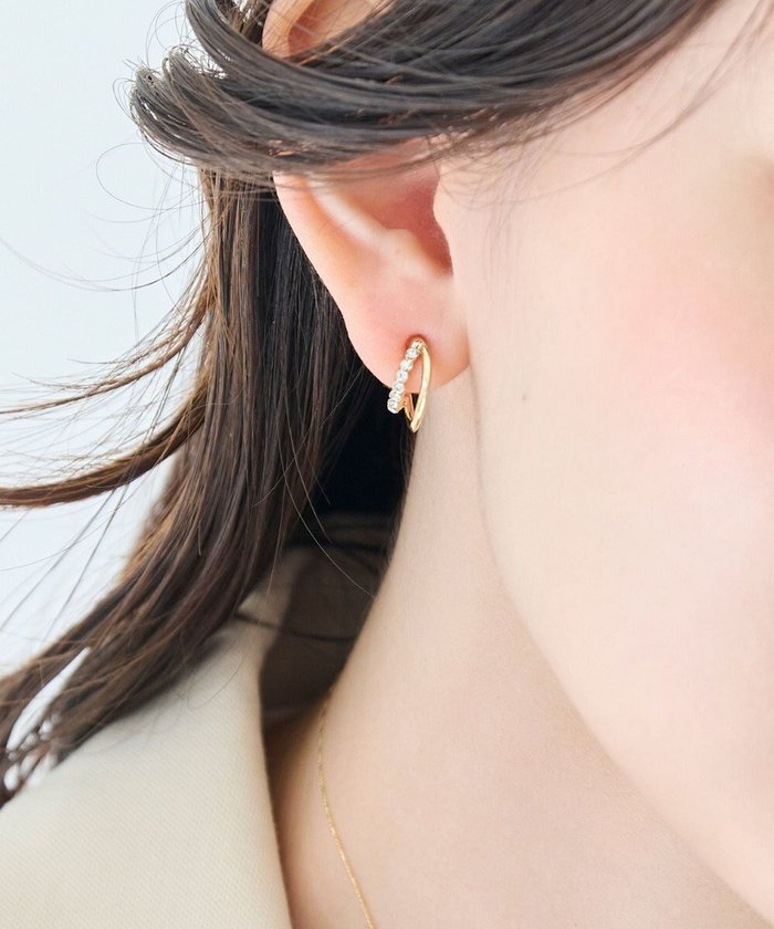 【フィービィー/phoebe】の〈アレルギー対応〉ブリリアントダブルフープセラミックピアス ゴールド インテリア・キッズ・メンズ・レディースファッション・服の通販 founy(ファニー) https://founy.com/ ファッション Fashion レディースファッション Fashion for Women アクセサリー Fashion Accessories シンプル Simple, Minimal ビジュー Bijou, Jewel-like Accent メタル Metal, Metal Parts モチーフ Motif, Design Theme |ID: prp329100004782778 ipo3291000000034706984