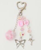 【ウィゴー/WEGO】のレオパードぽんぽんビーズキーホルダー ライトピンク|ID: prp329100004782789 ipo3291000000034707046
