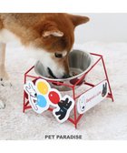 【ペットパラダイス/PET PARADISE / GOODS】のリサとガスパール ワイヤーえさ皿 《風船柄》 大1個 レッド|ID: prp329100004783584 ipo3291000000034716507