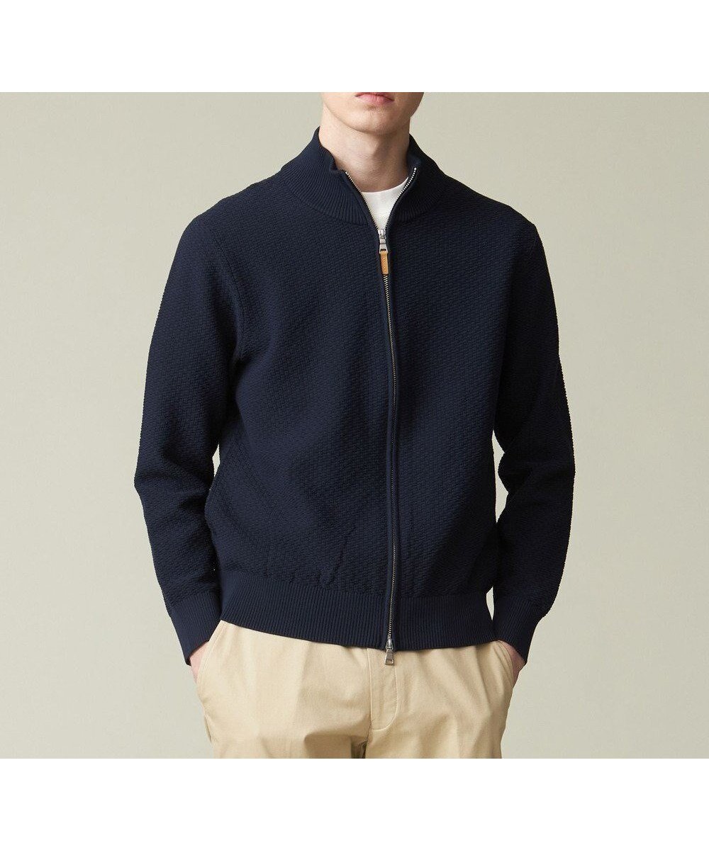 【ジェイ プレス/J.PRESS / MEN】のハイツイストリンクス フルジップニットカーディガン インテリア・キッズ・メンズ・レディースファッション・服の通販 founy(ファニー) 　ファッション　Fashion　メンズファッション　Fashion for Men　トップス・カットソー　Cut & Sew Tops　ニット・セーター / 定番トップス　Knit Tops & Sweaters　カーディガン / 羽織り　Cardigans　インナー　Innerwear　春　Spring　カーディガン　Cardigan, Knitwear　ジャケット　Jacket, Outerwear　定番　Standard, Basic Item　フロント　Front, Front Design　ポケット　Pocket, Pocket Detail　S/S・春夏　SS, Spring/Summer, Warm Season　おすすめ　Recommended / Our Picks　夏　Summer　エレガント 上品　Elegant　ネイビー系|ID: prp329100004783599 ipo3291000000034716547