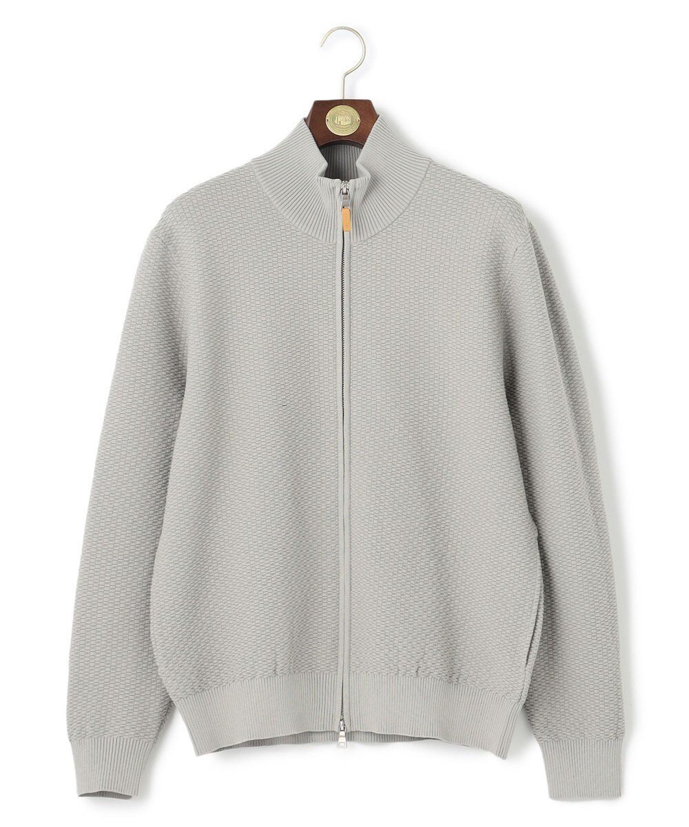 【ジェイ プレス/J.PRESS / MEN】のハイツイストリンクス フルジップニットカーディガン インテリア・キッズ・メンズ・レディースファッション・服の通販 founy(ファニー) 　ファッション　Fashion　メンズファッション　Fashion for Men　トップス・カットソー　Cut & Sew Tops　ニット・セーター / 定番トップス　Knit Tops & Sweaters　カーディガン / 羽織り　Cardigans　インナー　Innerwear　春　Spring　カーディガン　Cardigan, Knitwear　ジャケット　Jacket, Outerwear　定番　Standard, Basic Item　フロント　Front, Front Design　ポケット　Pocket, Pocket Detail　S/S・春夏　SS, Spring/Summer, Warm Season　おすすめ　Recommended / Our Picks　夏　Summer　エレガント 上品　Elegant　ライトグレー系|ID: prp329100004783599 ipo3291000000034716548