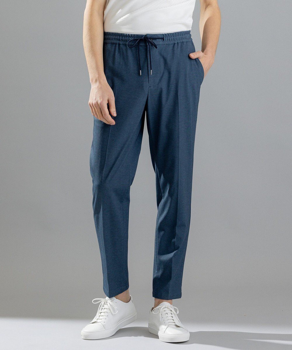 【ジョゼフ オム/JOSEPH HOMME / MEN】のハイゲージモックロディ / PEGG EASY インテリア・キッズ・メンズ・レディースファッション・服の通販 founy(ファニー) 　ファッション　Fashion　メンズファッション　Fashion for Men　ボトムス　Bottoms　ストレッチ　Stretch, Stretchy Fabric　セットアップ　Set-Up, Coordinated Outfit　テーパード　Tapered, Tapered Pants　ドローコード　Drawcord, Drawstring Cord　ポケット　Pocket, Pocket Detail　ループ　Loop, Loop Knit　レギュラー　Regular, Standard Fit　夏　Summer　春　Spring　S/S・春夏　SS, Spring/Summer, Warm Season　ダルブルー系|ID: prp329100004784173 ipo3291000000034724669