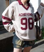 【ウィゴー/WEGO】のナンバリングジャガードニット ワイン|ID: prp329100004784180 ipo3291000000034724730