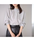 【エニー/ANY】の【手洗い可能/抗菌防臭/UVカット/速乾】スタンドネックブラウス ブラウンロンスト|ID: prp329100004784182 ipo3291000000034724745