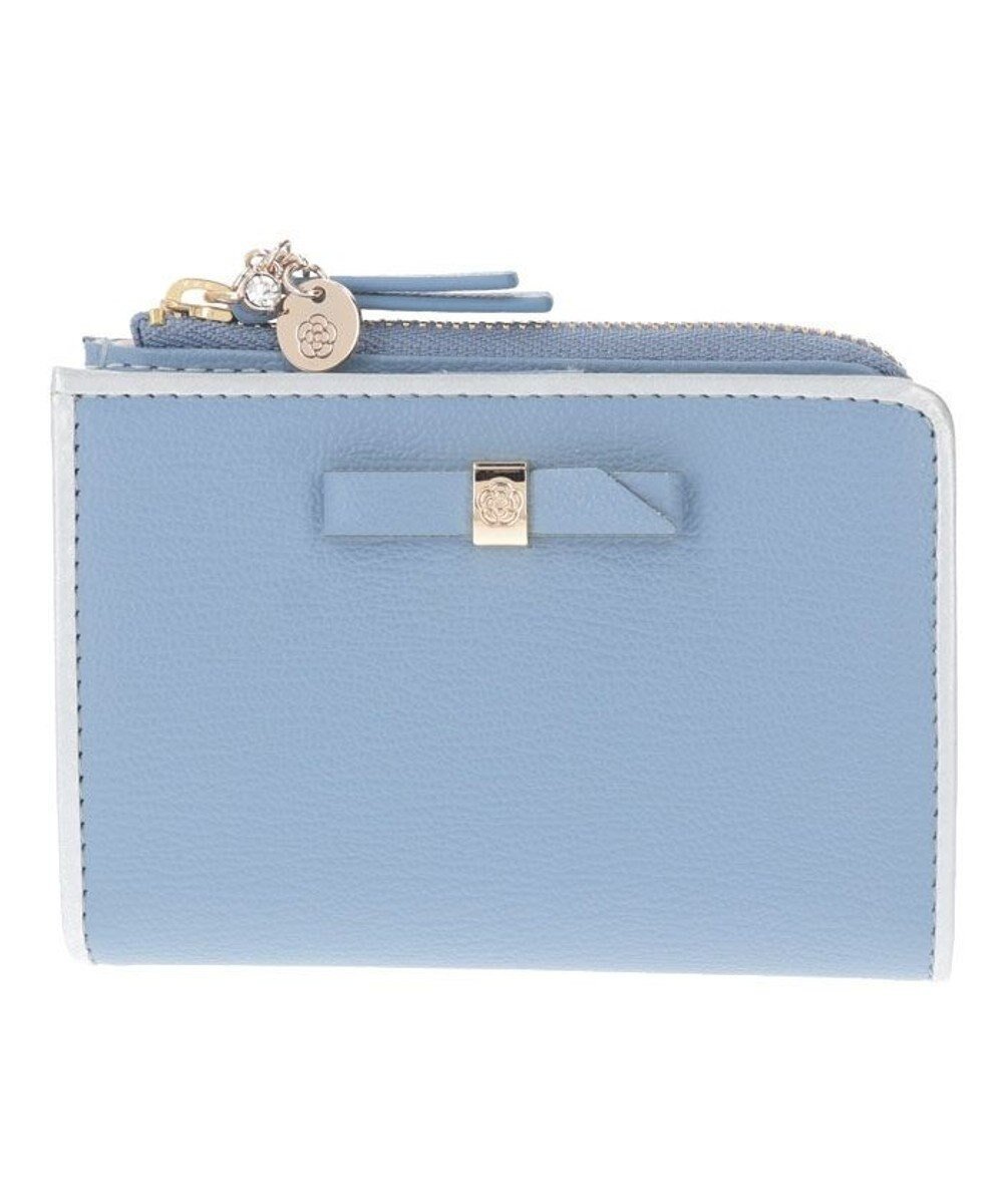 【クレイサス/CLATHAS】のフラーティ 小銭入れ付キーケース インテリア・キッズ・メンズ・レディースファッション・服の通販 founy(ファニー) 　ファッション　Fashion　レディースファッション　Fashion for Women　ミニ財布・二つ折り財布　Wallets & Card Cases　アクセサリー　Fashion Accessories　シンプル　Simple, Minimal　スクエア　Square, Square Shape　チャーム　Charm, Pendant　パイピング　Piping, Trim Design　ビジュー　Bijou, Jewel-like Accent　フレンチ　French, French Style　モチーフ　Motif, Design Theme　リボン　Ribbon, Bow　財布　Wallet, Purse　ライトブルー|ID: prp329100004784747 ipo3291000000034735477