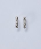 【フィービィー/phoebe】の【金属アレルギー対応】テクスチャードスパークビジューピアス/ニッケルフリー シルバー シルバー|ID: prp329100004784750 ipo3291000000034735483