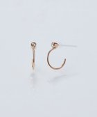 【フィービィー/phoebe】の【金属アレルギー対応】ポイントビジューフープピアス/ニッケルフリー シャンパンゴールド シャンパンゴールド|ID: prp329100004784751 ipo3291000000034735485