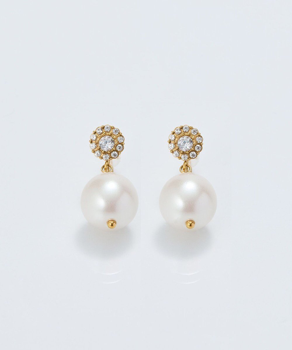 【フィービィー/phoebe】の【痛くないシリーズ/金属アレルギー対応】パールスウィングライトフィットイヤリング/サージカルステンレス ゴールド インテリア・キッズ・メンズ・レディースファッション・服の通販 founy(ファニー) ファッション Fashion レディースファッション Fashion for Women ジュエリー Jewelry ファッションリング Fashion Rings イヤリング・フープ・ドロップタイプ Hoop, Drop & Clip Earrings おすすめ Recommended / Our Picks アクセサリー Fashion Accessories イヤリング Earrings シンプル Simple, Minimal バランス Balance, Style Balance パール Pearl, Pearl Accent ビジュー Bijou, Jewel-like Accent モチーフ Motif, Design Theme エレガント 上品 Elegant 軽量 Lightweight, Ultra Light ゴールド|ID: prp329100004784759 ipo3291000000034735514