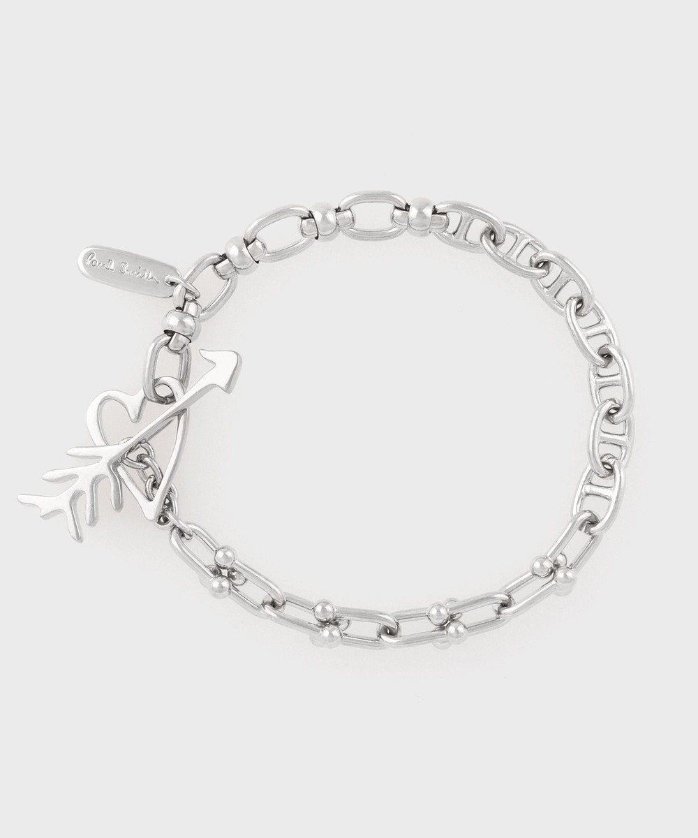【ポール スミス/Paul Smith】のハートミックスチェーン ブレスレット インテリア・キッズ・メンズ・レディースファッション・服の通販 founy(ファニー) 　ファッション　Fashion　レディースファッション　Fashion for Women　ジュエリー　Jewelry　チェーン＆カフブレスレット　Cuff & Chain Bracelets　アクセサリー　Fashion Accessories　シンプル　Simple, Minimal　ジュエリー　Jewelry, Accessories　チェーン　Chain, Chain Strap　ハンド　Hand, Handmade　ブレスレット　Bracelet, Wristband　ミックス　Mix, Mixed Style　モチーフ　Motif, Design Theme　エレガント 上品　Elegant　シルバー|ID: prp329100004784761 ipo3291000000034735519