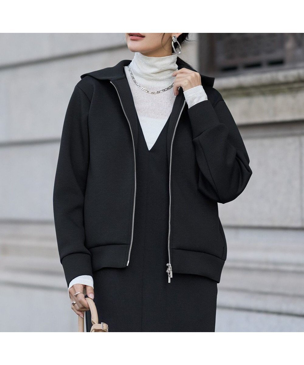 【アイシービー/iCB】の【WEB限定カラーあり】ソフトダンボール ジップアップ フーディ インテリア・キッズ・メンズ・レディースファッション・服の通販 founy(ファニー) 　ファッション　Fashion　レディースファッション　Fashion for Women　トップス・カットソー　Cut & Sew Tops　レディースパーカー・カジュアルフーディー　Casual Hoodies & Sweatshirts　春　Spring　ジップアップ　Zip-Up, Full Zip　ジャケット　Jacket, Outerwear　トリミング　Trimming, Decorative Edge　パーカー　Hoodie, Parka　冬　Winter / This Winter　S/S・春夏　SS, Spring/Summer, Warm Season　おすすめ　Recommended / Our Picks　夏　Summer　2026年　2026　ブラック|ID: prp329100004784764 ipo3291000000035137065