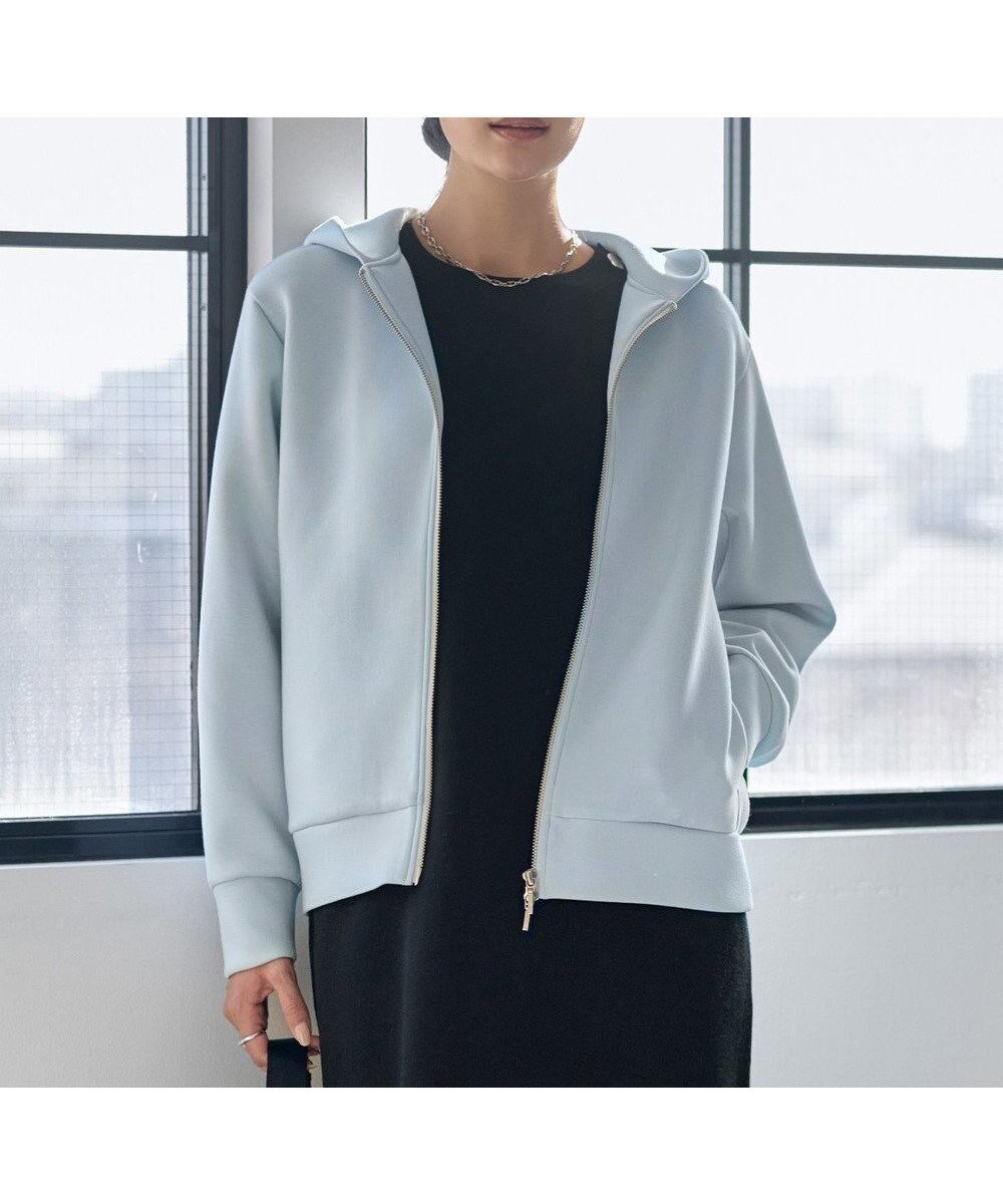 【アイシービー/iCB】の【WEB限定カラーあり】ソフトダンボール ジップアップ フーディ インテリア・キッズ・メンズ・レディースファッション・服の通販 founy(ファニー) 　ファッション　Fashion　レディースファッション　Fashion for Women　トップス・カットソー　Cut & Sew Tops　レディースパーカー・カジュアルフーディー　Casual Hoodies & Sweatshirts　春　Spring　ジップアップ　Zip-Up, Full Zip　ジャケット　Jacket, Outerwear　トリミング　Trimming, Decorative Edge　パーカー　Hoodie, Parka　冬　Winter / This Winter　S/S・春夏　SS, Spring/Summer, Warm Season　おすすめ　Recommended / Our Picks　夏　Summer　2026年　2026　サックスグレー[WEB限定]|ID: prp329100004784764 ipo3291000000035137066