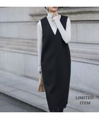 【アイシービー/iCB】の【WEB限定】ソフトダンボール ジャンパースカートワンピース ブラック|ID: prp329100004784771 ipo3291000000035604898