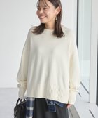 【アメリカンホリック/AMERICAN HOLIC】のバイパチモックネックニットプルオーバー Ivory|ID: prp329100004784773 ipo3291000000034735567