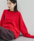 【アメリカンホリック/AMERICAN HOLIC】のバイパチモックネックニットプルオーバー Red|ID: prp329100004784773 ipo3291000000034735569