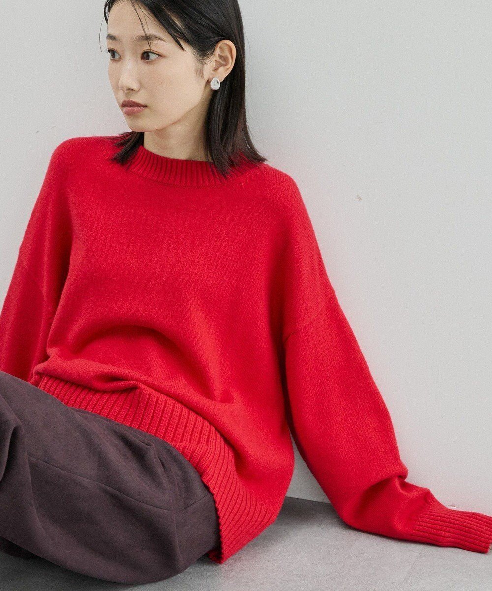 【アメリカンホリック/AMERICAN HOLIC】のバイパチモックネックニットプルオーバー インテリア・キッズ・メンズ・レディースファッション・服の通販 founy(ファニー) ファッション Fashion レディースファッション Fashion for Women トップス・カットソー Cut & Sew Tops ニット Knit Tops & Sweaters カジュアルプルオーバー・ニットトップス Pullovers & Knit Tops / Casual Pullovers アメリカン American Style スタイリッシュ Stylish, Fashionable センター Center, Center Line セーター Sweater, Knitwear ポケット Pocket, Pocket Detail ワイドリブ Wide Rib, Wide Ribbed Knit A/W・秋冬 Autumn/Winter Red|ID: prp329100004784773 ipo3291000000034735569