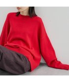 【アメリカンホリック/AMERICAN HOLIC】のバイパチモックネックニットプルオーバー 人気、トレンドファッション・服の通販 founy(ファニー) ファッション Fashion レディースファッション Fashion for Women トップス・カットソー Cut & Sew Tops ニット Knit Tops & Sweaters カジュアルプルオーバー・ニットトップス Pullovers & Knit Tops / Casual Pullovers アメリカン American Style スタイリッシュ Stylish, Fashionable センター Center, Center Line セーター Sweater, Knitwear ポケット Pocket, Pocket Detail ワイドリブ Wide Rib, Wide Ribbed Knit A/W・秋冬 Autumn/Winter thumbnail Red|ID: prp329100004784773 ipo3291000000035628738