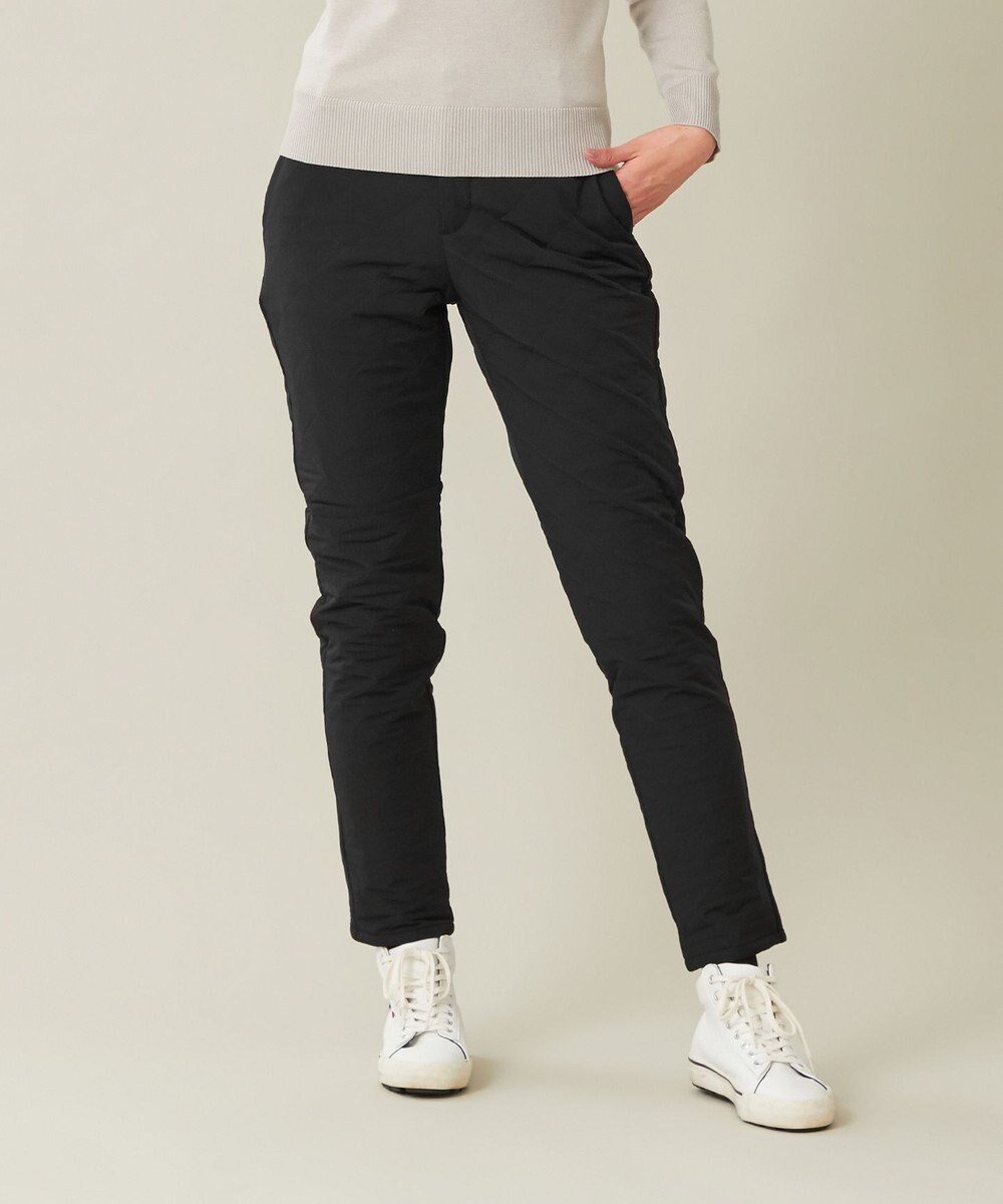 【23区 ゴルフ/NIJYUSANKU GOLF】の【WOMEN】中綿ベーシックパンツ インテリア・キッズ・メンズ・レディースファッション・服の通販 founy(ファニー) 　ファッション　Fashion　レディースファッション　Fashion for Women　パンツ　Pants & Trousers　キルト　Quilt, Quilted Fabric　ストレッチ　Stretch, Stretchy Fabric　スマート　Smart, Elegant　セットアップ　Set-Up, Coordinated Outfit　ブルゾン　Blouson, Bomber Jacket　ベーシック　Basic, Essential　A/W・秋冬　Autumn/Winter　防寒　Cold Protection, Winter-Ready　ブラック系|ID: prp329100004784775 ipo3291000000034735579
