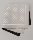 【五大陸/gotairiku / MEN】のBOX入りでギフトに最適【高機能吸水 / 抗菌防臭加工/シワになりにくい】バンダナハンカチ ライトグレー×ドット|ID: prp329100004784795 ipo3291000000034735654