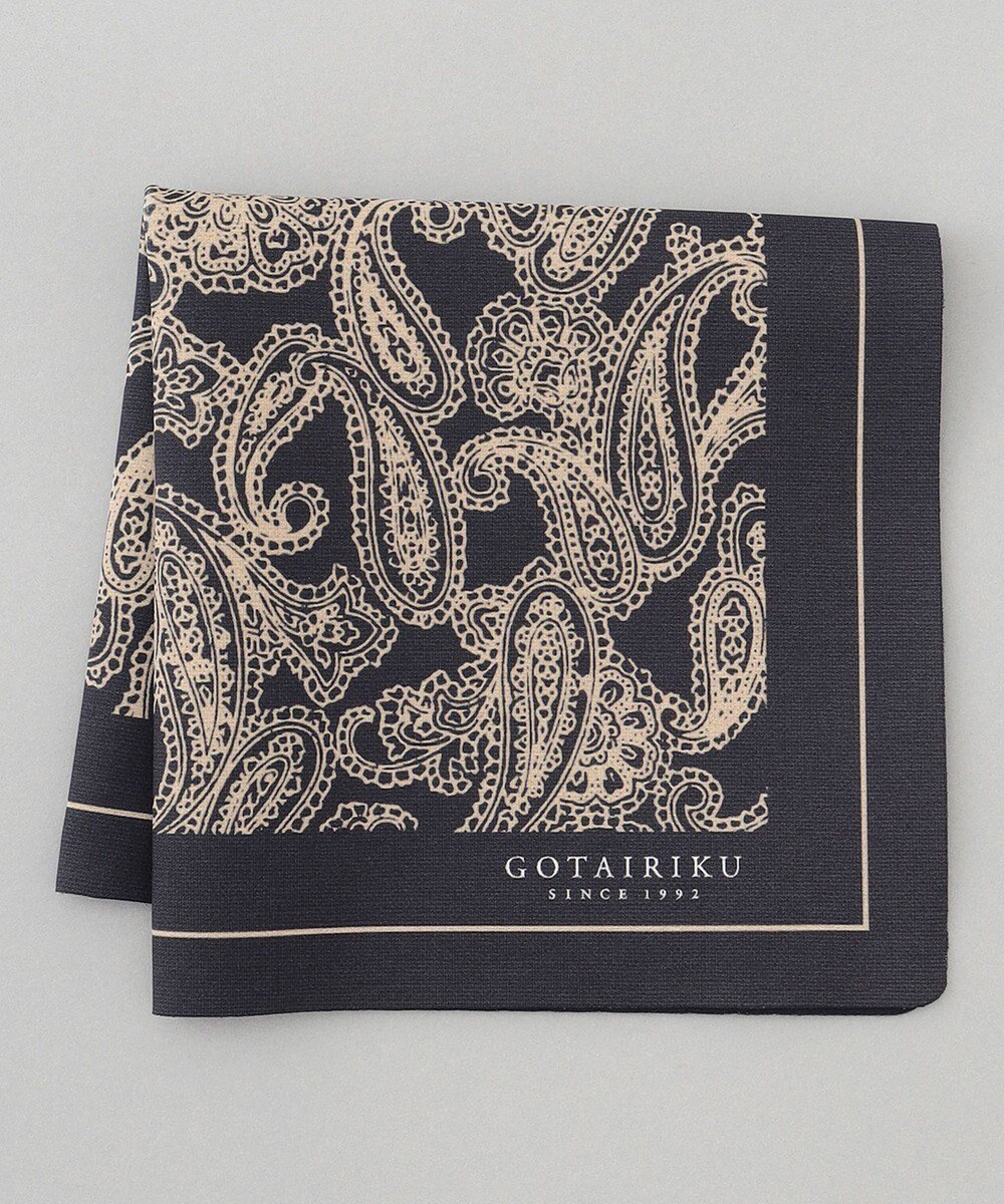 【五大陸/gotairiku / MEN】のBOX入りでギフトに最適【高機能吸水 / 抗菌防臭加工/シワになりにくい】バンダナハンカチ インテリア・キッズ・メンズ・レディースファッション・服の通販 founy(ファニー) 　ファッション　Fashion　メンズファッション　Fashion for Men　吸水　Absorbent, Quick-Dry　抗菌　Antibacterial, Bacteria-Resistant　財布　Wallet, Purse　タオル　Towel, Bath Towel　ハンカチ　Handkerchief, Hanky　ハンド　Hand, Handmade　プリント　Print, Printed Pattern　ボックス　Boxy, Box Shape　日本製　Made In Japan　夏　Summer　ギフト プレゼント　Gift / Present　ブラウン×ペイズリー|ID: prp329100004784795 ipo3291000000034735657