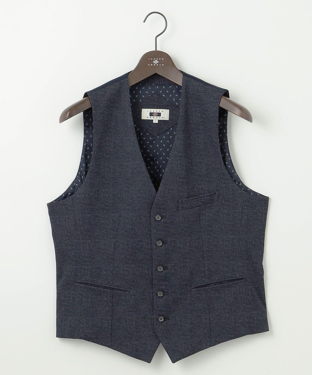 【ジョセフ アブード/JOSEPH ABBOUD / MEN】の【ストレッチ/多機能】ツィーディジャージ ベスト インテリア・キッズ・メンズ・レディースファッション・服の通販 founy(ファニー) 　ファッション　Fashion　メンズファッション　Fashion for Men　トップス・カットソー　Cut & Sew Tops　ベスト・ジレ　Vests & Gilets　シンプル　Simple, Minimal　ストレッチ　Stretch, Stretchy Fabric　ツイード　Twill, Twill Weave　プリント　Print, Printed Pattern　ベスト　Vest, Waistcoat　エレガント 上品　Elegant　A/W・秋冬　Autumn/Winter　ネイビー系4|ID: prp329100004784801 ipo3291000000035707750