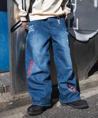 【ウィゴー/WEGO / MEN】のグラフィックデニムパンツ デニム中濃加工色|ID: prp329100004784807 ipo3291000000034735711