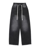 【ウィゴー/WEGO】のドロストコードデニムパンツ ブラック|ID: prp329100004784811 ipo3291000000034735740