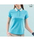【23区 ゴルフ/NIJYUSANKU GOLF】の【WOMEN】【UVケア・吸水速乾】ハニカムカノコ 半袖ポロシャツ ターコイズブルー系|ID: prp329100004784812 ipo3291000000034735747