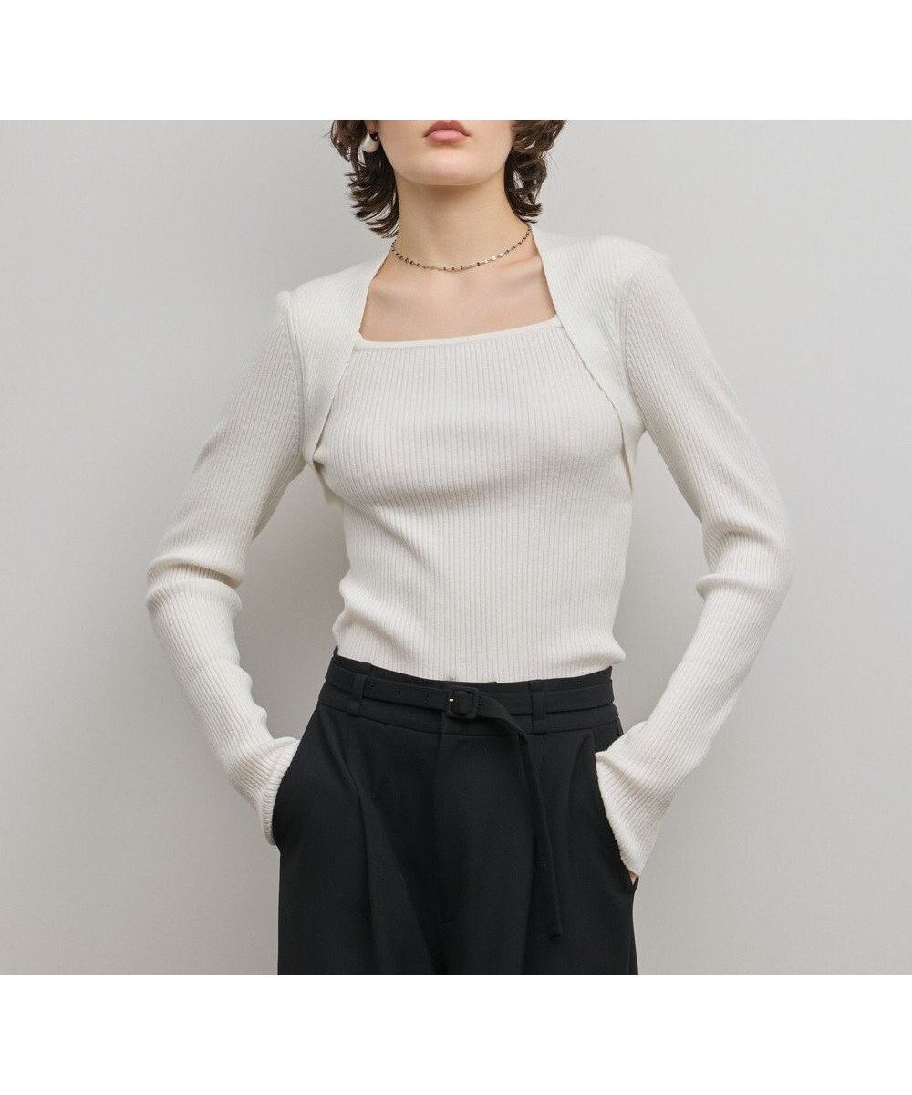 【グレース コンチネンタル/GRACE CONTINENTAL】のスクエアリブニットトップ 人気、トレンドファッション・服の通販 founy(ファニー) ファッション Fashion レディースファッション Fashion for Women トップス・カットソー Cut & Sew Tops ニット Knit Tops & Sweaters セーター Sweater, Knitwear A/W・秋冬 Autumn/Winter other-1|ID: prp329100004784818 ipo3291000000034735776