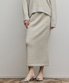 【グレース コンチネンタル/GRACE CONTINENTAL】のラメフェザーニットスカート 人気、トレンドファッション・服の通販 founy(ファニー) ファッション Fashion レディースファッション Fashion for Women スカート Skirts スパンコール Sequins, Sequin Embellishment フェザー Feather, Feather Detail A/W・秋冬 Autumn/Winter thumbnail グレー|ID: prp329100004784819 ipo3291000000034735782