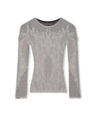 【チャコット/Chacott】の【ノーソーイングニット】リバーシブルクルーネックトップ グレー|ID: prp329100004784828 ipo3291000000034735811