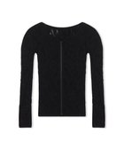 【チャコット/Chacott】の【ノーソーイングニット】バレリーナネックジップトップ ブラック|ID: prp329100004784831 ipo3291000000034735825