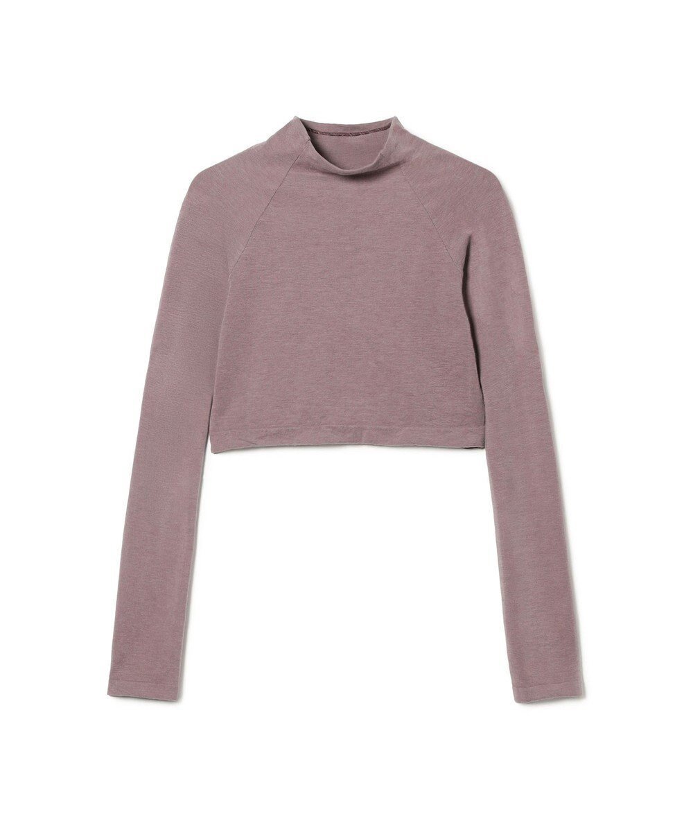 【チャコット/Chacott】のモックネック・ショートトップ (サーモギア(R)糸使用) インテリア・キッズ・メンズ・レディースファッション・服の通販 founy(ファニー) 　ファッション　Fashion　レディースファッション　Fashion for Women　アンダー　Underwear Essentials　ショート　Short, Short Length　なめらか　Smooth, Silky Texture　長袖　Long Sleeve, Full Sleeve　フィット　Fit, Slim Fit　グレイッシュライラック|ID: prp329100004784836 ipo3291000000034735841