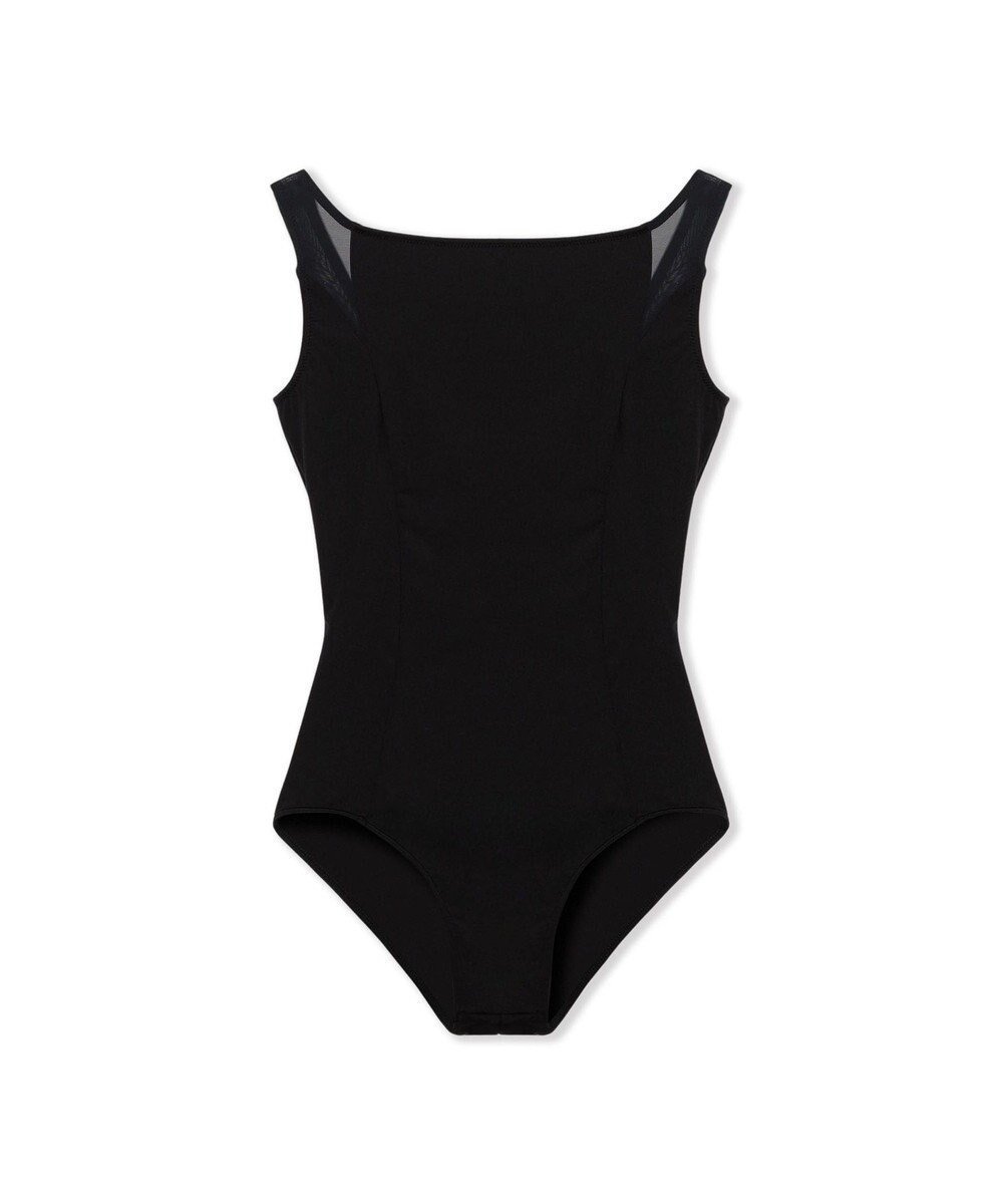 【チャコット/Chacott】の【Nela ライン】ノースリーブレオタード インテリア・キッズ・メンズ・レディースファッション・服の通販 founy(ファニー) 　ファッション　Fashion　レディースファッション　Fashion for Women　トップス・カットソー　Cut & Sew Tops　キャミソール&ノースリーブ　Camisoles & Sleeveless Tops　カッティング　Cutting Detail　クール　Cool, Chic　シンプル　Simple, Minimal　チュール　Tulip, Tulip Motif　ノースリーブ　Sleeveless, No-Sleeve　フェミニン　Feminine, Girly　モダン　Modern, Contemporary　エレガント 上品　Elegant　ブラック|ID: prp329100004784837 ipo3291000000034735843