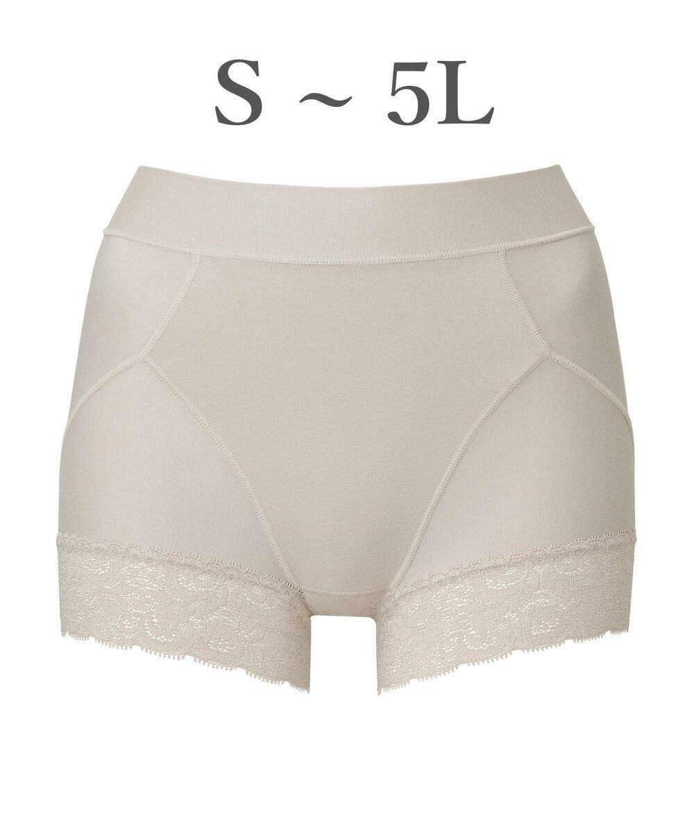 【ブラデリス ニューヨーク/BRADELIS New York】の【BRADELIS NewYork peace】すっぽりフィット綿混一分丈ショーツ25 深め 伸縮性抜群 ボーイレッグ インテリア・キッズ・メンズ・レディースファッション・服の通販 founy(ファニー) 　ファッション　Fashion　レディースファッション　Fashion for Women　アンダー　Underwear Essentials　シェイプ　Shape, Slim Fit　ショーツ　Shorts, Short Pants　ストレッチ　Stretch, Stretchy Fabric　スーピマ　Supima, Premium Cotton　タンブラー　Tumbler, Travel Mug　フィット　Fit, Slim Fit　プリント　Print, Printed Pattern　ボタニカル　Botanical, Floral Pattern　ランジェリー　Lingerie, Intimate Wear　リーフ　Leaf, Botanical Leaf　レース　Lace, Lace Fabric　おすすめ　Recommended / Our Picks　グレージュ|ID: prp329100004784853 ipo3291000000034735909